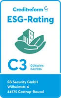 Nachhaltigkeitssiegel der Creditreform ESG-Rating C3
